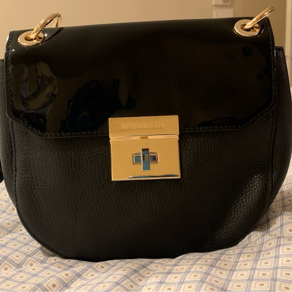 Michael Kors elegant purse, leather and patent